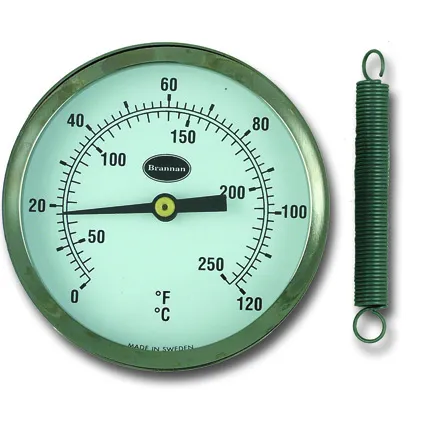 Surface Testing Gauge Clip-on Pipe Thermometer With Spring Temperature  Gauge